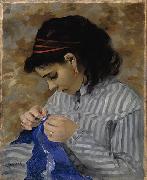 Pierre-Auguste Renoir Lise Sewing china oil painting artist